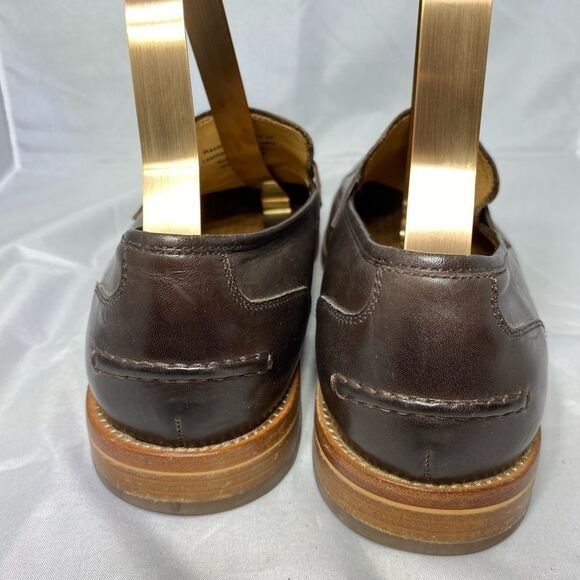 Warfield & Grand Mens Penny Loafer 10 Brown Slip On Heeled Leather Career - Picture 3 of 6